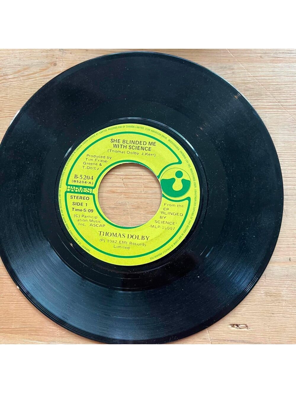 Thomas Dolby - She Blinded Me with Science/Flying North 45rpm VG+ R07